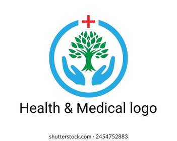 Medizinisches Logo-Design, Vektorgrafik des Gesundheitslogos