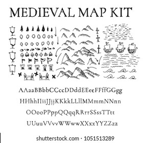 Mediaeval map kit