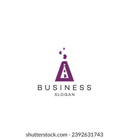 Medial lab science Abstract logo design modern minimal brand flat Icon design vector illustration emblem sign symbol logotype 