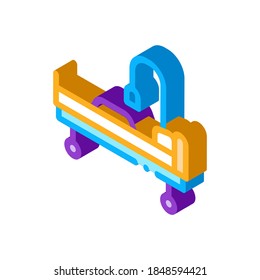 median wheelchair icon vector. isometric median wheelchair sign. color isolated symbol illustration