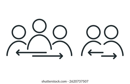 Mediação, ícone do corretor. Vetor de ilustração