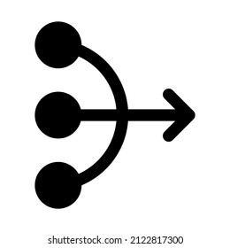 Mediation icon isolated vector illustration on white background. High quality black style vector icons