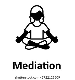 Icono de Vector de mediación que puede modificarse o editarse fácilmente
