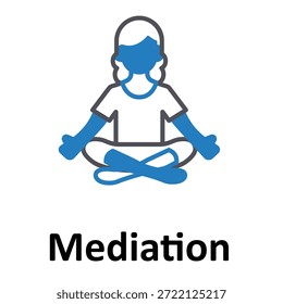 Icono de Vector de mediación que puede modificarse o editarse fácilmente
