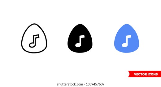 Mediator icon of 3 types: color, black and white, outline. Isolated vector sign symbol.