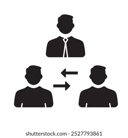 Mediator Icon, Bussines mediator, Handshake