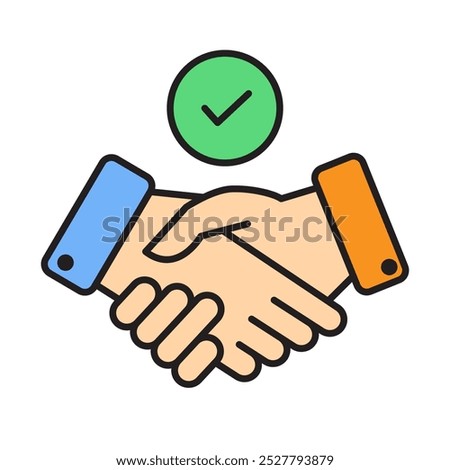Mediator Icon, Bussines mediator, Handshake