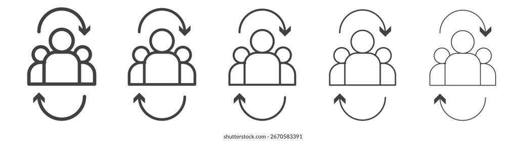 Icono mediador diseño, logotipo, App, interfaz de usuario. Ilustración vectorial, EPS