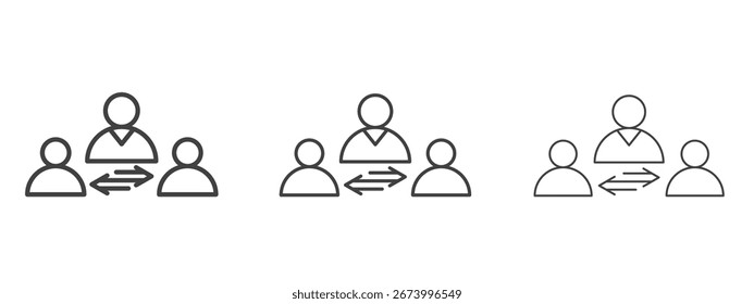 Design de ícone Mediator, adequado para web, infográficos, interface e aplicativos.