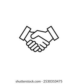 Mediator icon Thin line art isolated