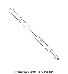 Mediaval sword weapon