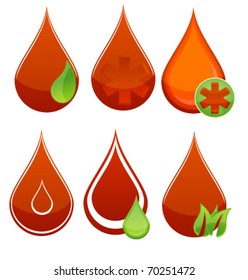 medic blood drop set