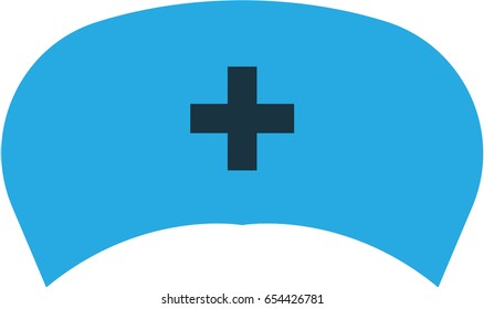 Medic Cap Colorful Icon Symbol. Premium Quality Isolated Doctor Hat  Element In Trendy Style.