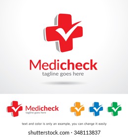 Medic Check Logo Template Design Vector