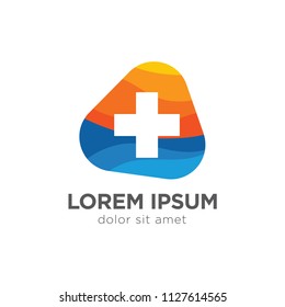 Medic Clean Logo Template Design Vector