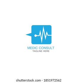 Medic consult logo images illustration
