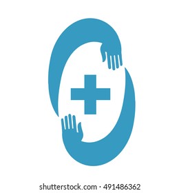 Medic cross icon, pharmacy logo template. Corporate, identity, company, brand, branding, logotype. Clean, modern and elegant style