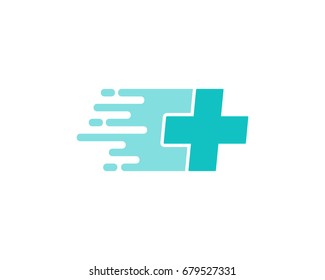 Medic Delivery Icon Logo Design Element