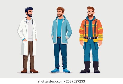 medic doctor médico doutor homem esport sport simple rescue fireman bombeiro character personagem man vector vetor figura figure