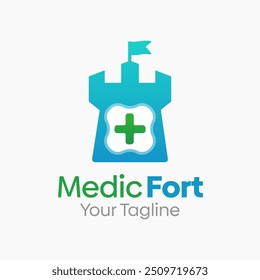 Medic Fort Logo Design Template. Good for Business, Agency, Community and Organization