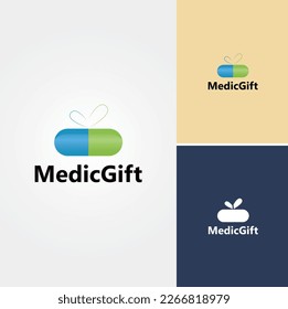 Medic Gift  Loge Design Vector
