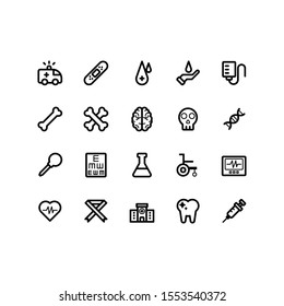 Medic Icon Set for your any purpose website/mobile app presentation