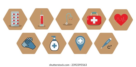medic icon sets - eps 10
