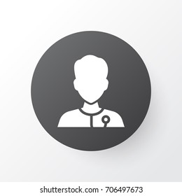 Medic Icon Symbol. Premium Quality Isolated Healer Element In Trendy Style.