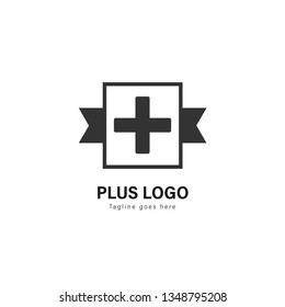 Medic logo template design. Medic logo with modern frame isolated on white background