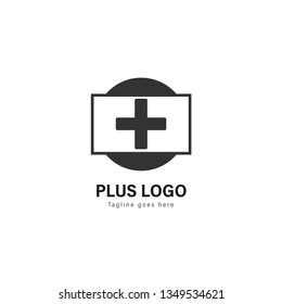 Medic logo template design. Medic logo with modern frame isolated on white background