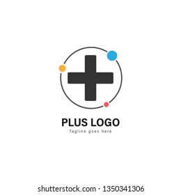 Medic logo template design. Medic logo with modern frame isolated on white background