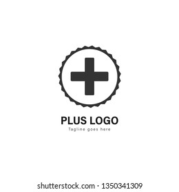 Medic logo template design. Medic logo with modern frame isolated on white background
