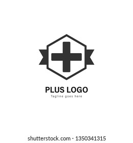 Medic logo template design. Medic logo with modern frame isolated on white background