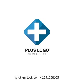 Medic logo template design. Medic logo with modern frame isolated on white background