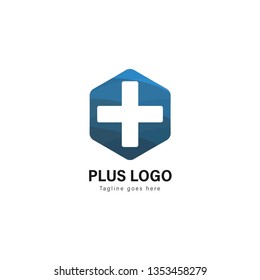 Medic logo template design. Medic logo with modern frame isolated on white background