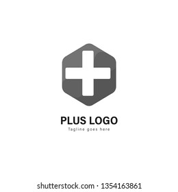 Medic logo template design. Medic logo with modern frame isolated on white background