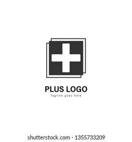 Medic logo template design. Medic logo with modern frame isolated on white background
