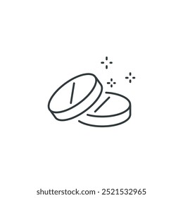 Ícone de pílulas médicas, ilustração vetorial