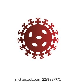 Vector de diseño de logotipos de virus para medicamentos