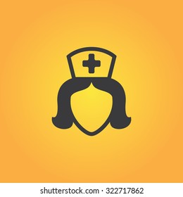 Medic woman minimal icon