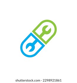 Design-Vektorgrafik für das Logo von Medical WFranzösisch