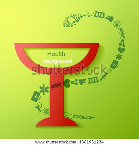 Medical abstract background with icons vector Illustration