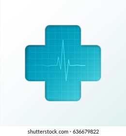 Medical abstract background. Vector Illustration