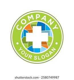 medical abstract logo , medical abstract people logo