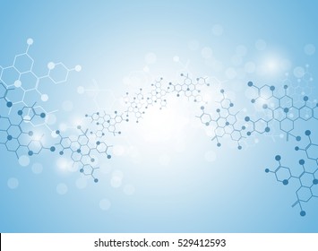 Medische abstracte wetenschap achtergrond Illustraties