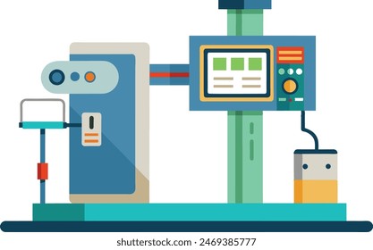 Accesorio médico, ilustración de Arte vectorial de la máquina de rayos X