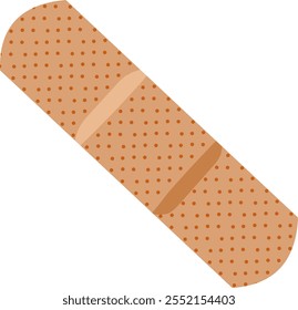 Medical Adhesive Plaster Aid Bandaid Illustration Isolated on White Background