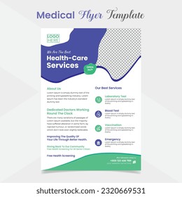 medical agency healthcare poster and flyer template design