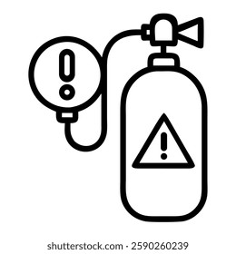 Medical alert oxygen tank warning for health