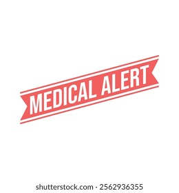 Medical Alert Rubber Stamp Vector Template